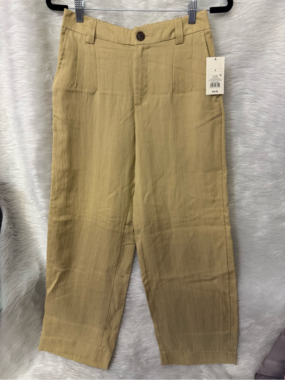 Target Beige Straight-Leg Pants